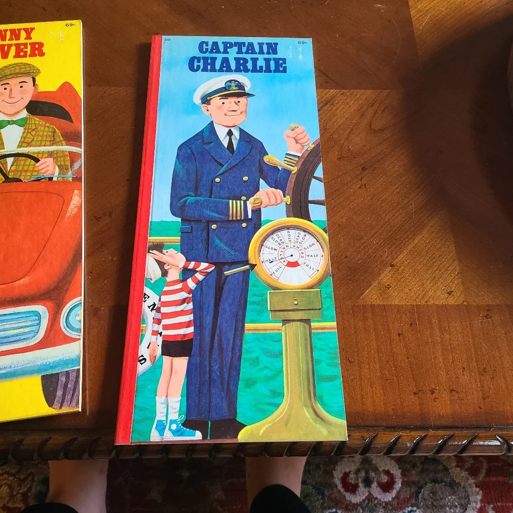 Vintage 1968 tall books. Golden Busy People books